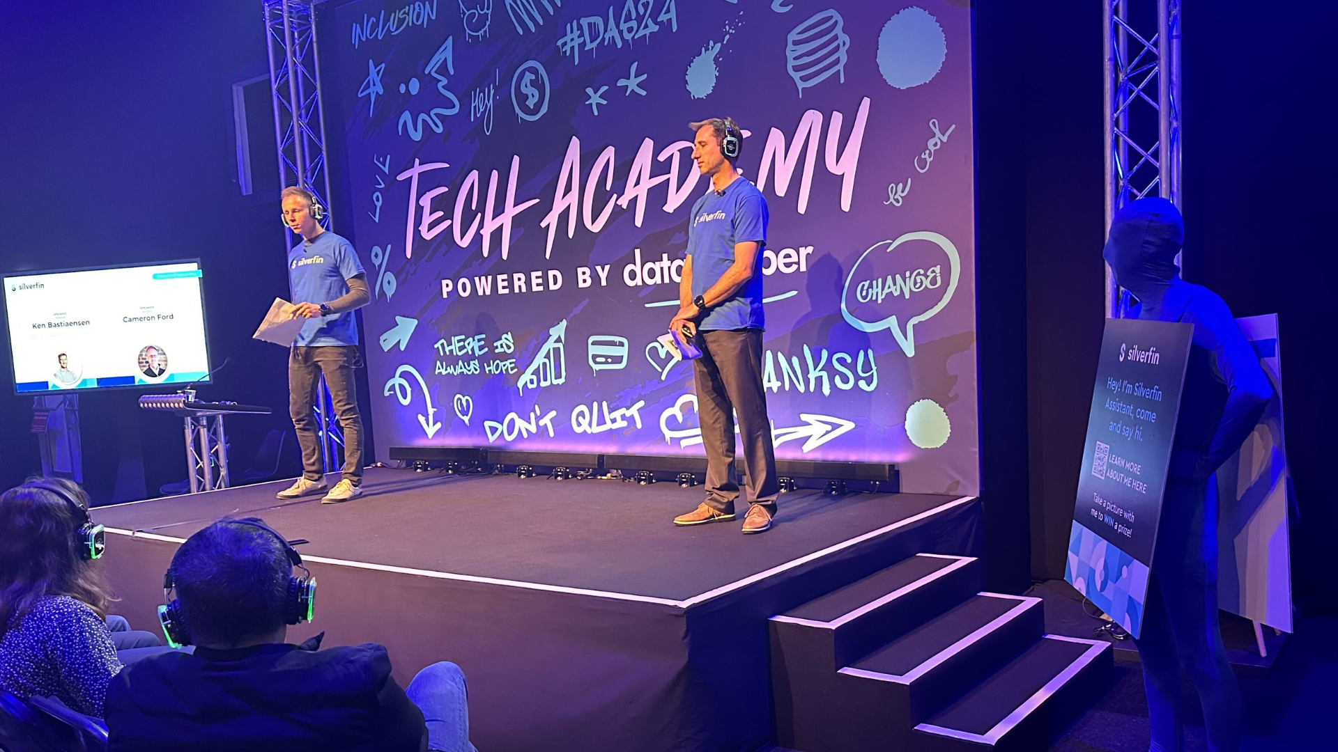 Cameron Ford on the Tech Academy stage at DAS 2024